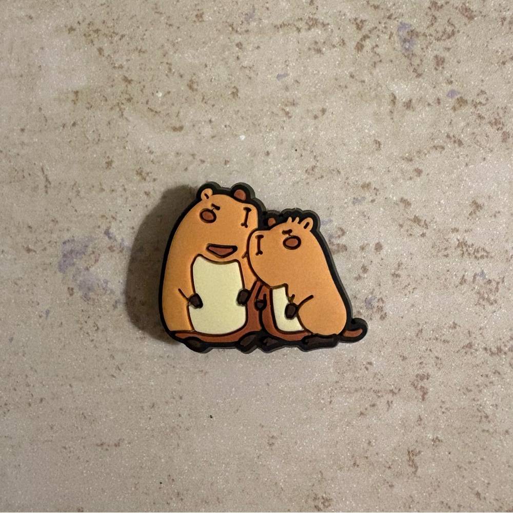 5/$15 CROCS jibbitz shoe charm capybaras